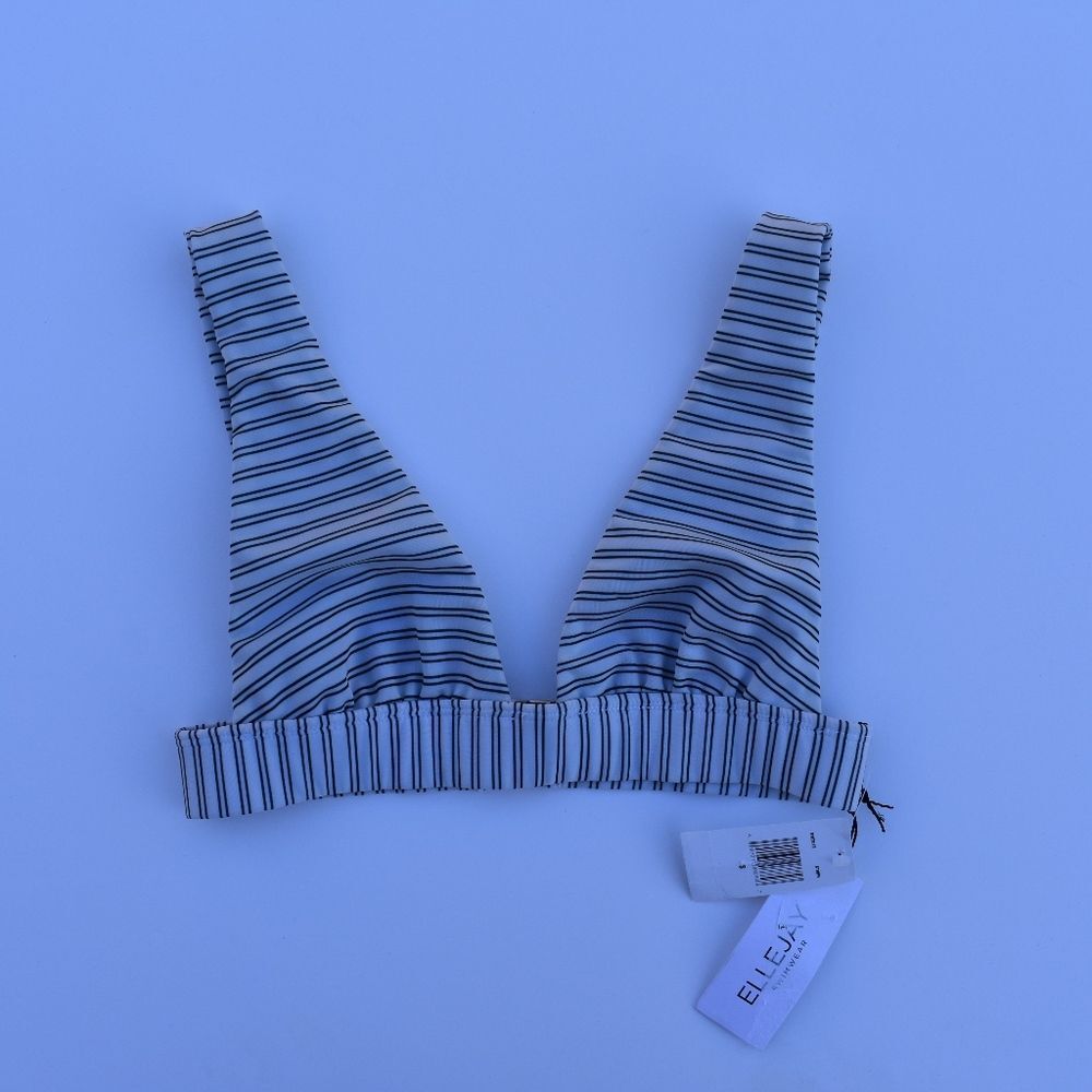 ELLEJAY SWIM BUZIOS PLUNGING V-NECKLINE BIKINI TOP